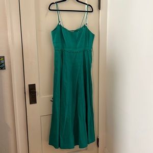 La Ligne x Dont Let Disco Disco green dress size XL